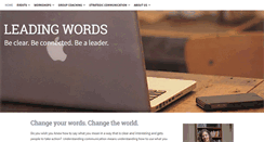 Desktop Screenshot of leadingwords.com